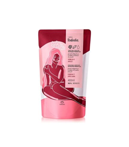 Refil hidratante desodorante corporal Cereja e avelã 400ml