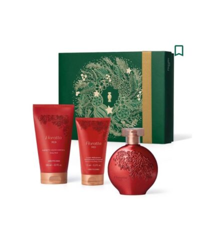 Kit Presente Natal Floratta Red (3 Itens)