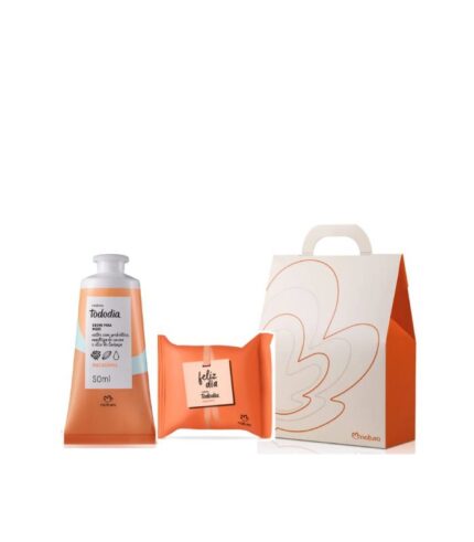 Presente creme para mãos + sabonete em barra Macadâmia