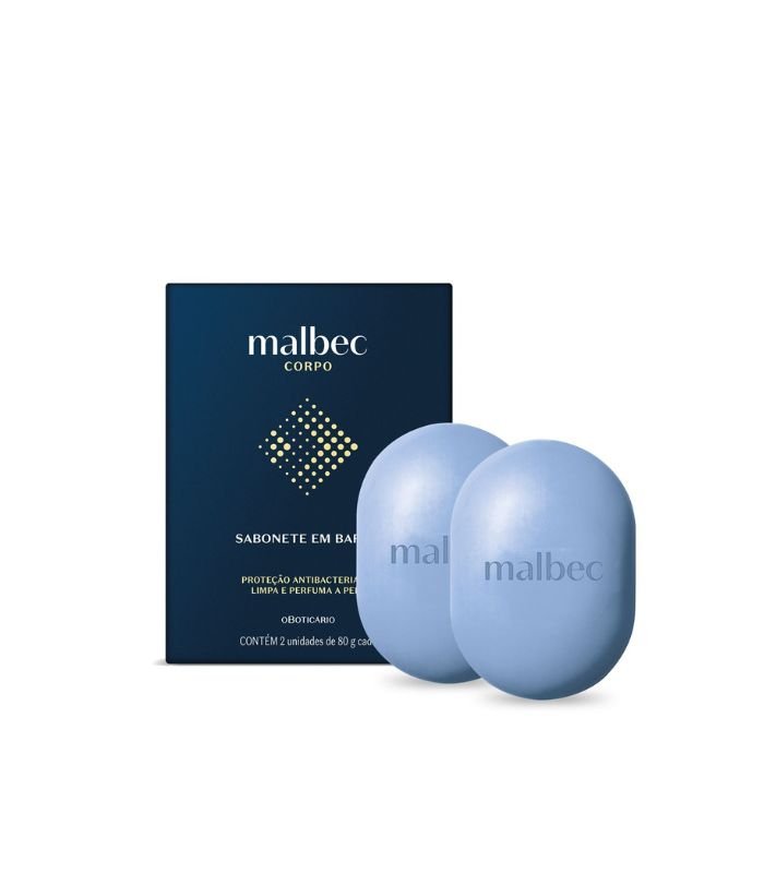 Kit Sabonetes Em Barra Malbec 2x80g Cada
