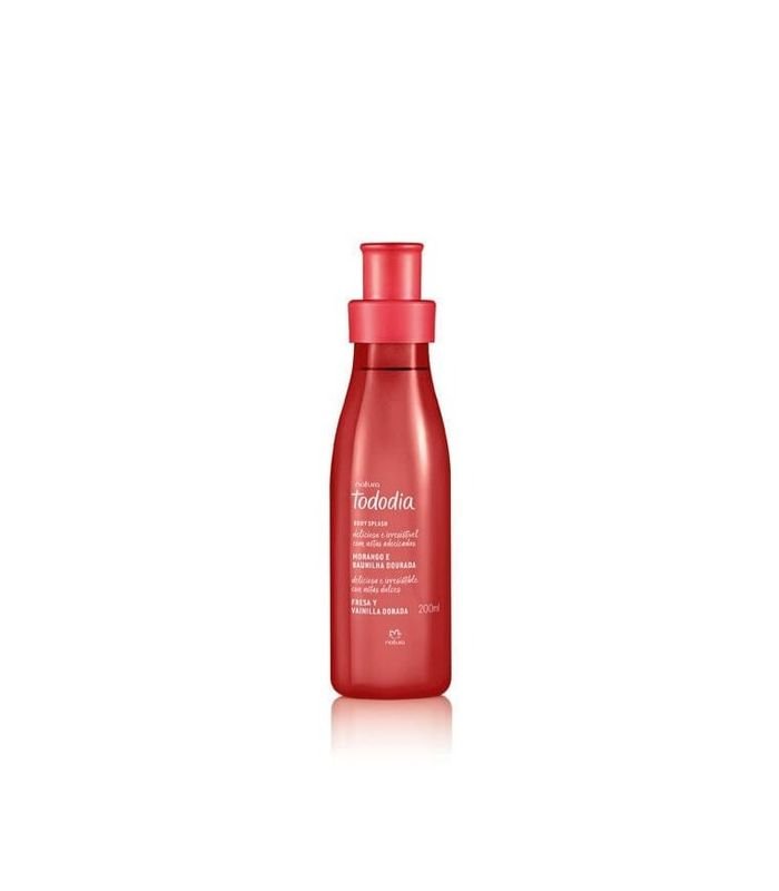 Body Splash Tododia Morango e Baunilha Dourada 200ml