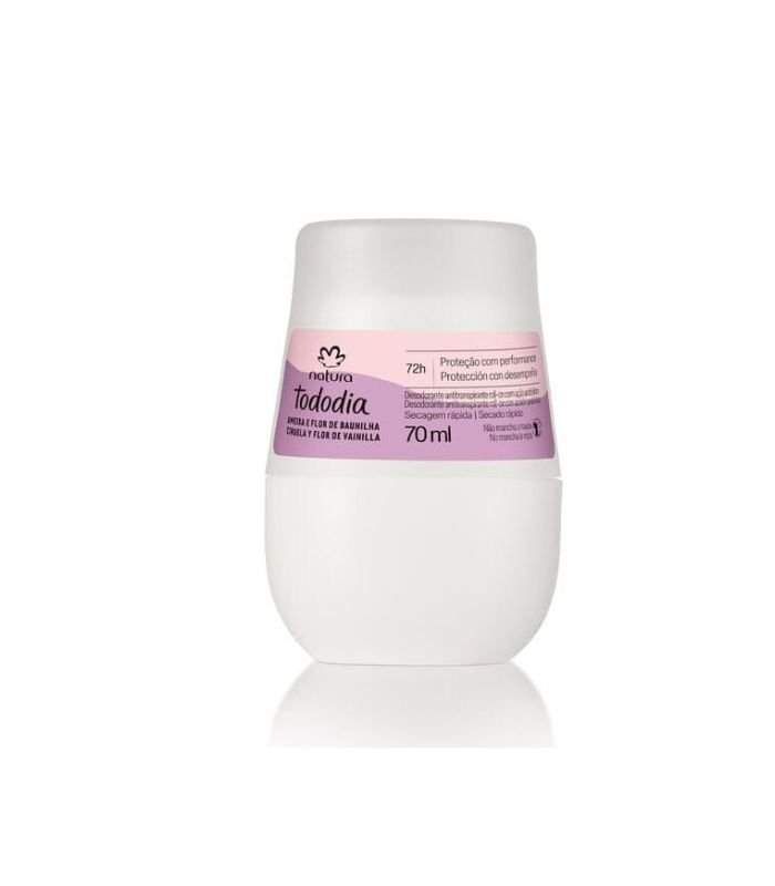 Desodorante Antitranspirante Roll-on Tododia Ameixa e Flor de Baunilha 70 ml